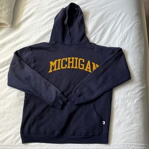Vintage 90s University of Michigan Russell Athletic Sweatshirt/Hoodie Size L